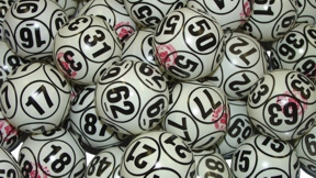 Professional-10 Sided Black and White Lotto  Ball Set  Bingo, balls, balls, colored, lotto