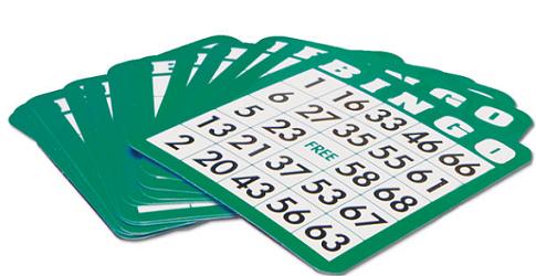 50 Plastic Coated Bingo Cards Finge,Tip,  Bingo, Cards, shutter, Coated, Plastic