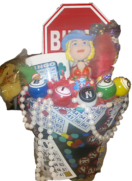 Gift Basket #1 Gift, Basket, bingo,bear, dauber,