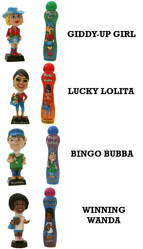 Bobble Head & Dauber Gift Pack Deluxe, Carry, Case,dauber, sun, sational,set,gift,boble,head