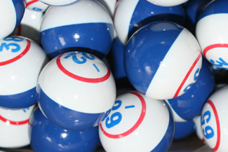 Red, Blue & White Bingo Balls Blue,White, Bingo, Balls,Sale,cheap,special,