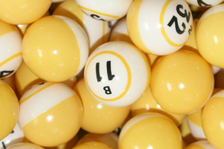 Yellow & White Bingo Balls Yellow,White, Bingo, Balls,Sale,cheap,special,