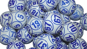 Blue Ink Prinetd Lotto Balls 