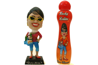 Bobble Head & Dauber Gift Pack (Lucky Lolita) Deluxe, Carry, Case,dauber, sun, sational,set,gift,boble,head