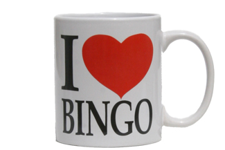 Coffee Mug (I Love Bingo) Coffee,Mug,Novelty,cheap,gift