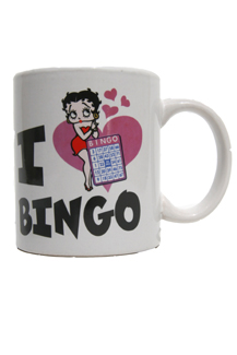 Coffee Mug (Betty Boop I Love Bingo) Coffee,Mug,Novelty,cheap,gift