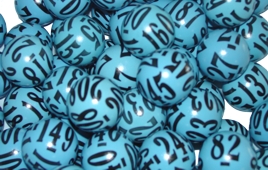250-Raffle Ball Set White, Lotto, Balls, Raffle