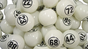White Double Number Lotto Balls White, Lotto, Balls,