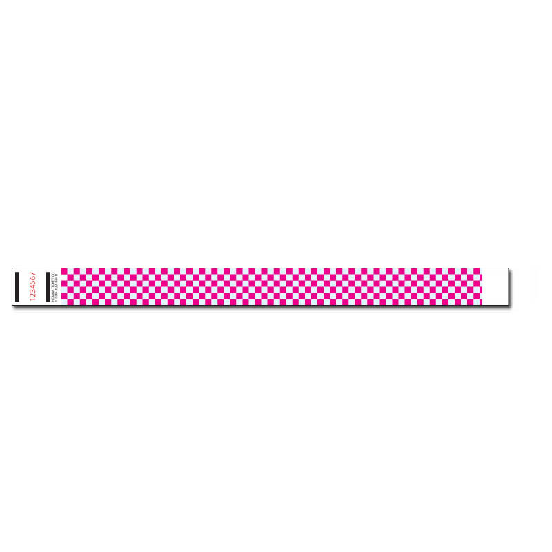 3/4" Checker  Wristband   Wristband