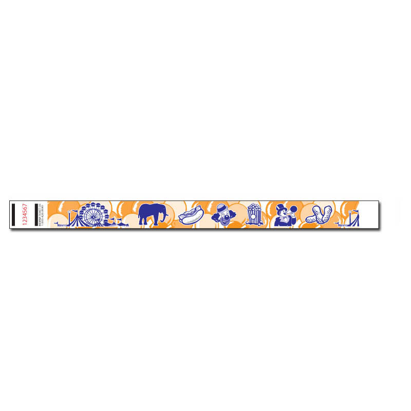 3/4" Circus Wristband  Wristband