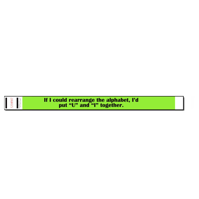 3/4" Pick-up-line Wristband  Wristband
