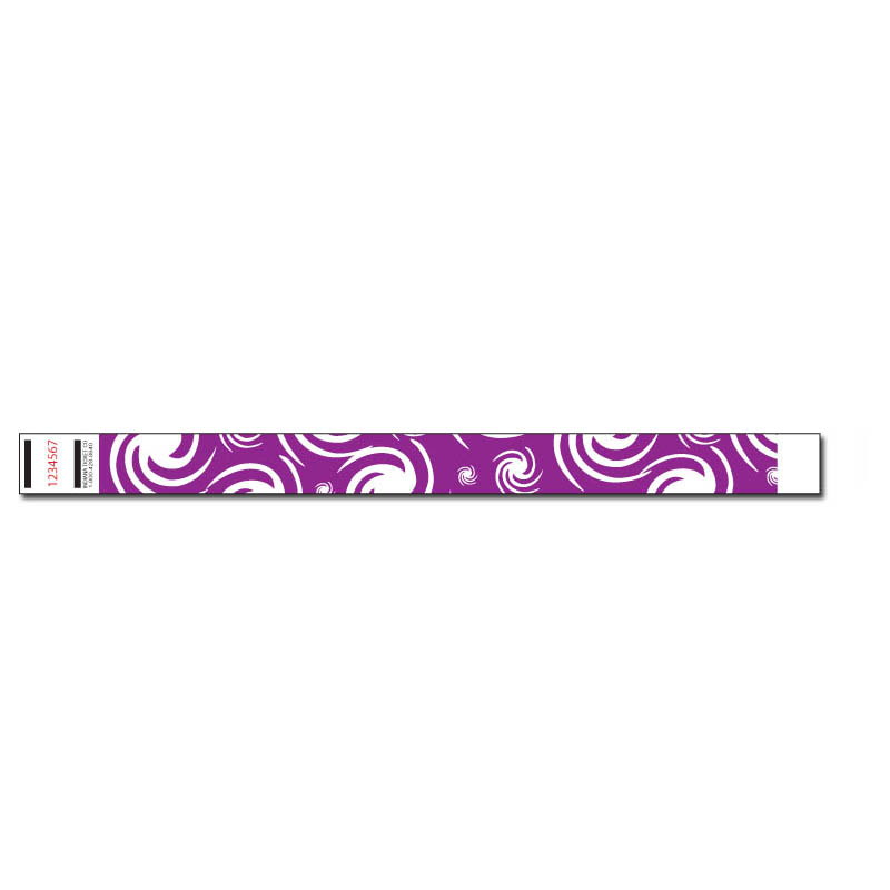 3/4" Swirl  Wristband  Wristband
