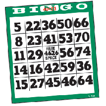 Easy Read Bingo Paper