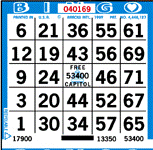 Single Face Bingo Paper