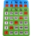 50 Pack Extra Large Number Finger-tip Bingo Cards