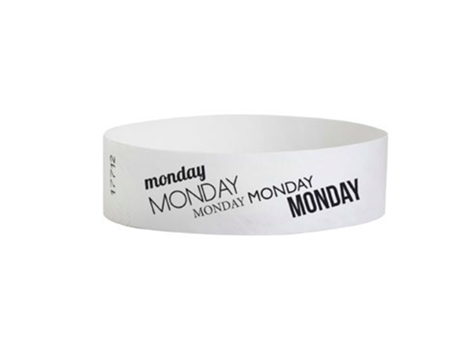 DAYS OF THE WEEK WRISTBANDS 