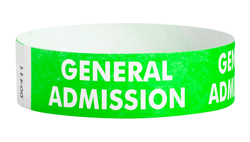 GENERAL ADMISSION WRISTBANDS Wristband