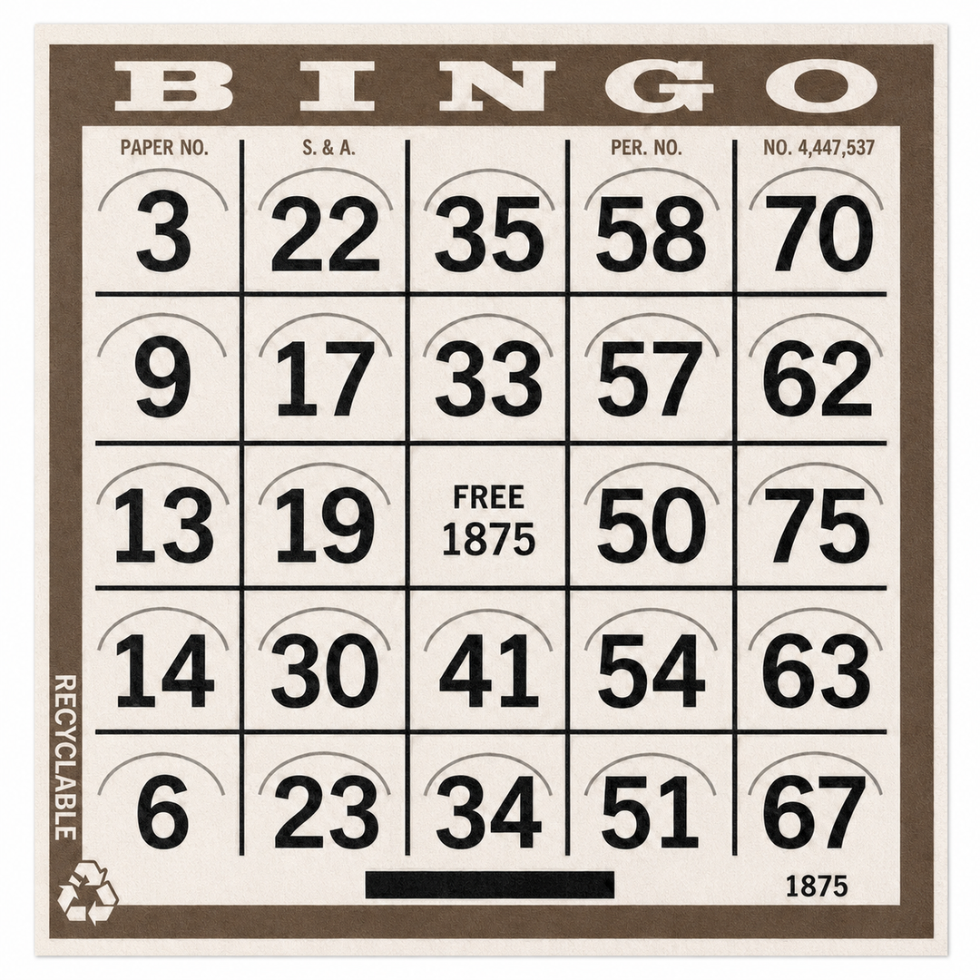 1-On Brown Pushout Bingo Card