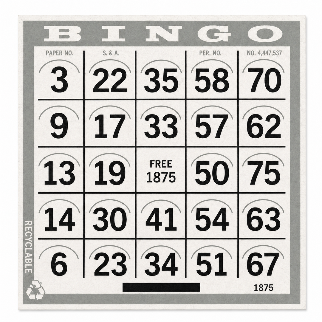 1-On Grey Pushout Bingo Card