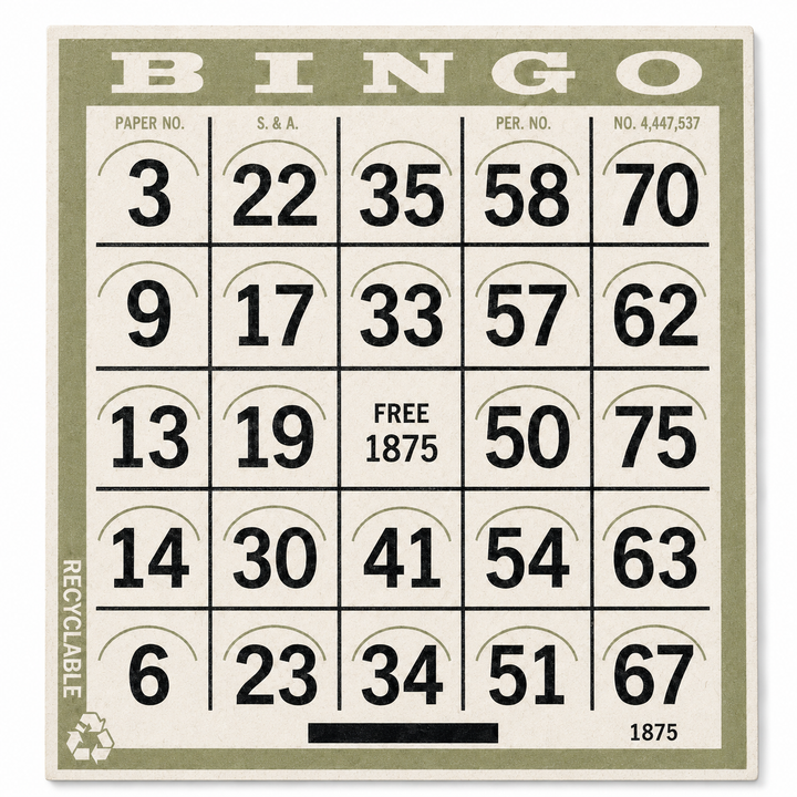 1-On Olive Pushout Bingo Card