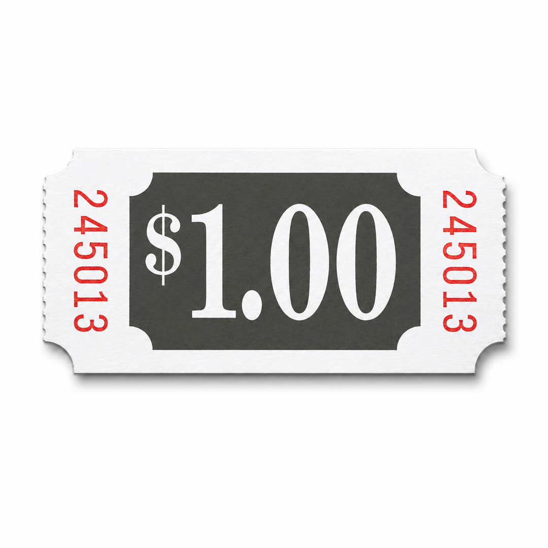 $1.00 ROLL TICKET