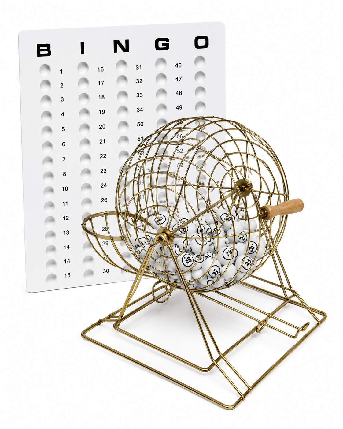 Professional Ping Pong Bingo Cage Set