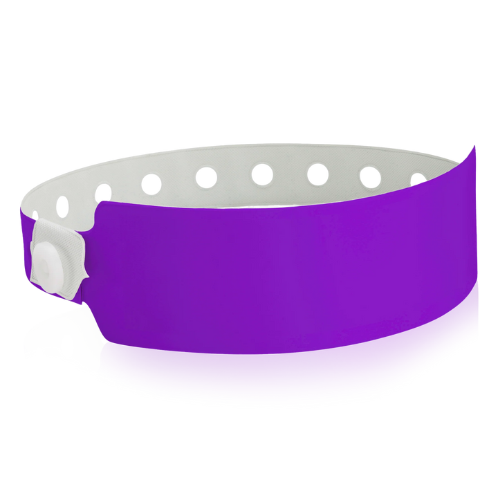 1 1/8 Inch Vinyl Wristbands - purple
