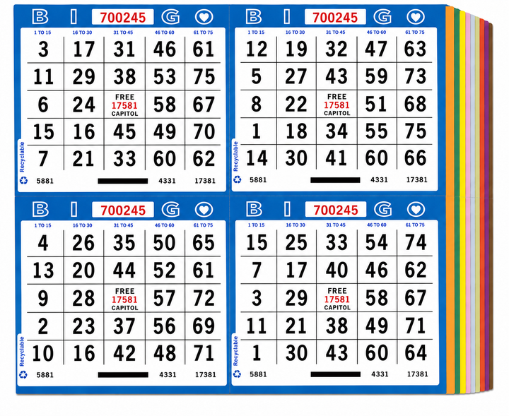 4-On Bingo Paper – Collated Books