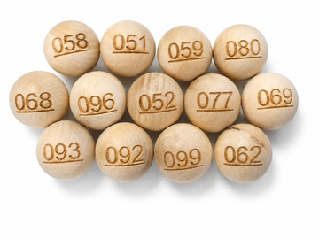 7/8" Custom Printed Wooden Balls