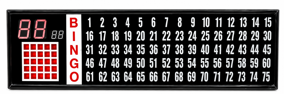8 FOOT FLASHBOARD WITH 3.25" NUMBERS