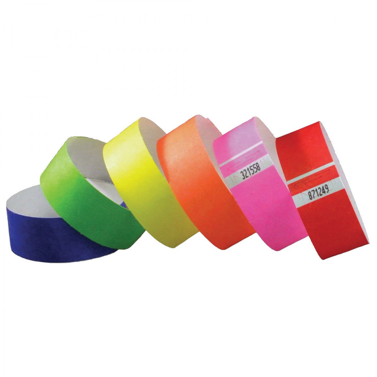 1" Tyvek Tab Free Wristbands