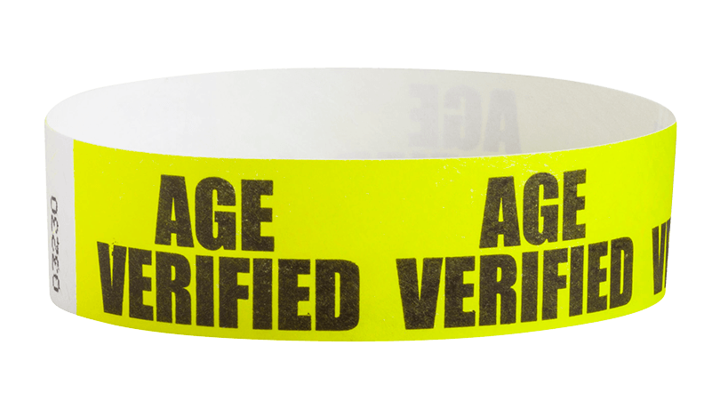 AGE-VERIFIED WRISTBANDS