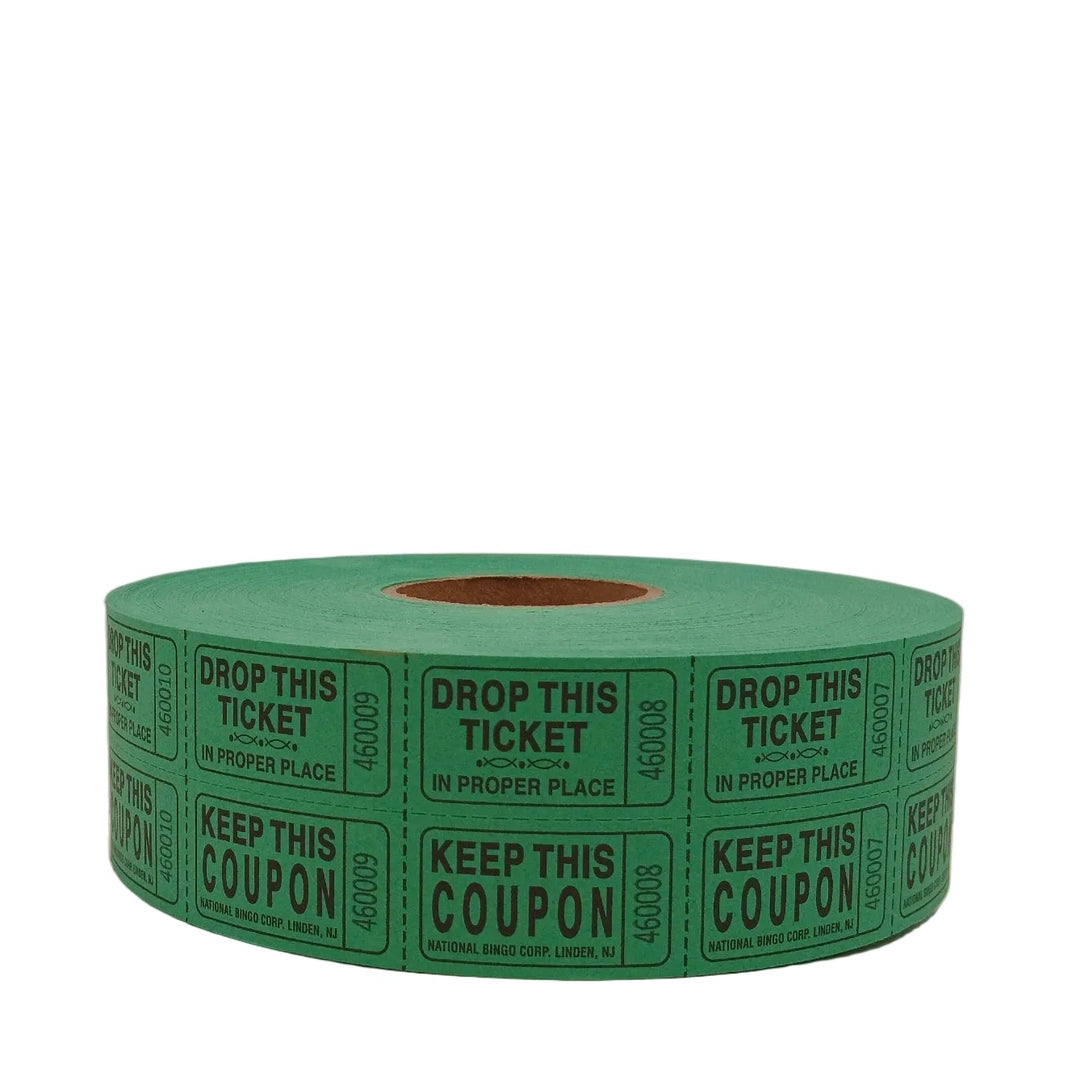 Bristol Double Roll Tickets - green roll