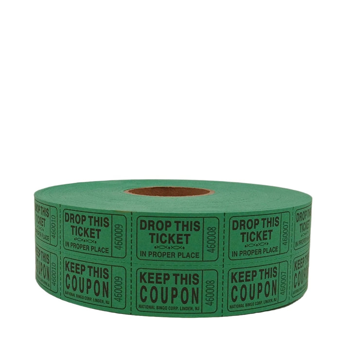 Bristol Double Roll Tickets - green roll