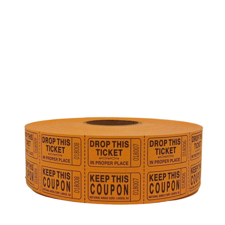 Bristol Double Roll Tickets - orange roll