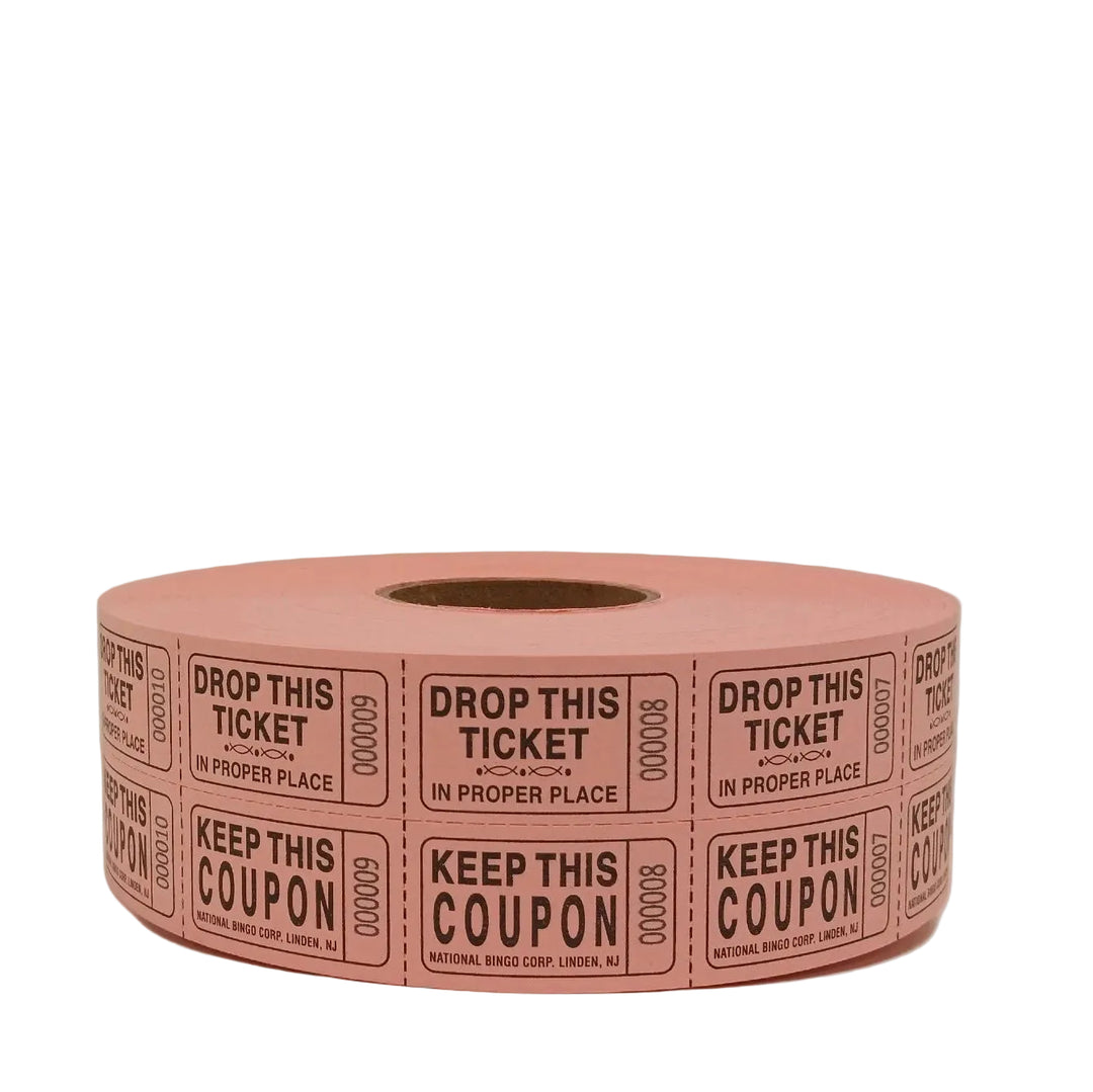 Bristol Double Roll Tickets - pink roll