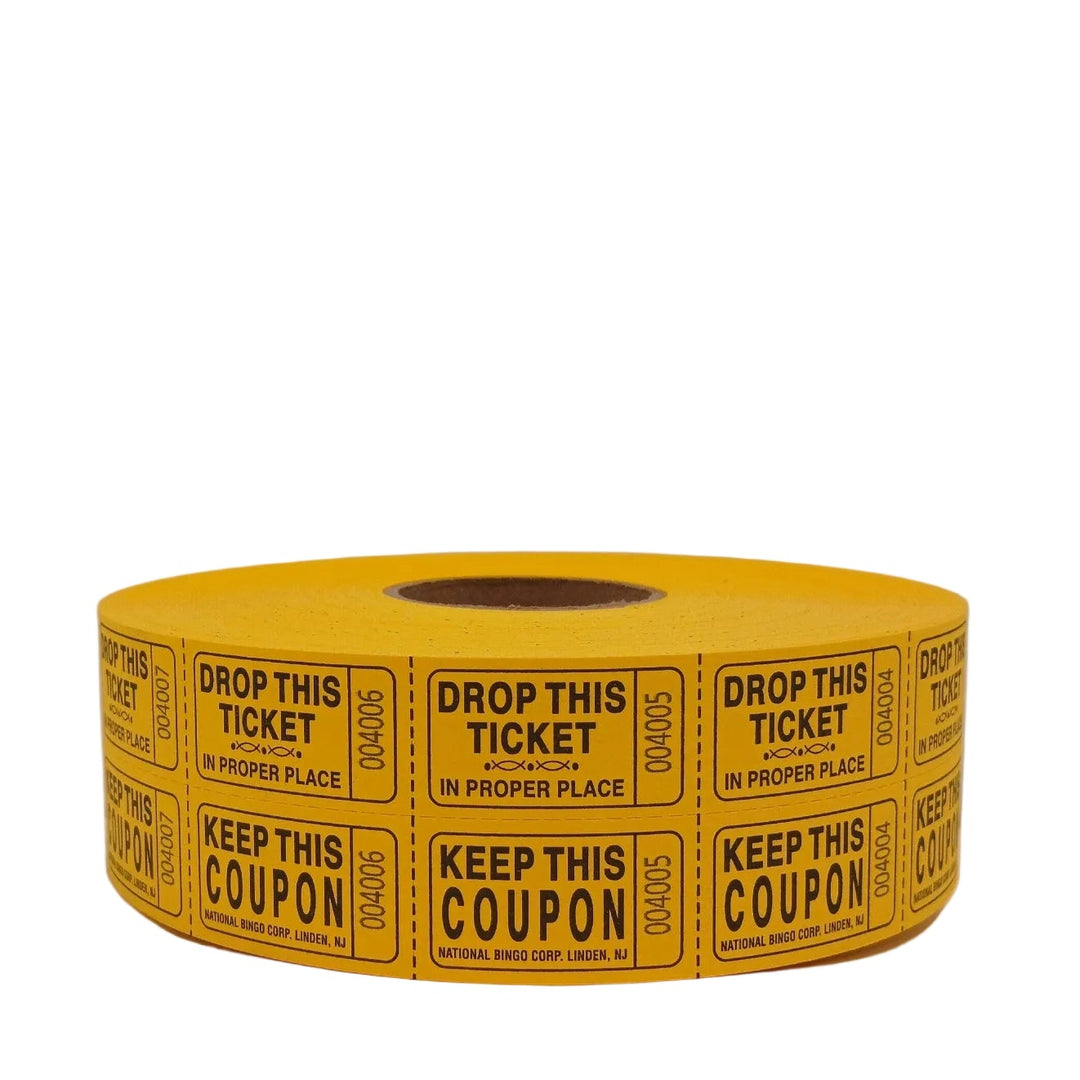 Bristol Double Roll Tickets - yellow roll