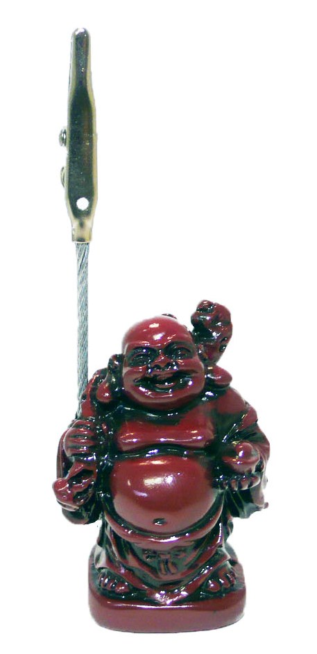 Buddha Ticket Holder (Burgundy)