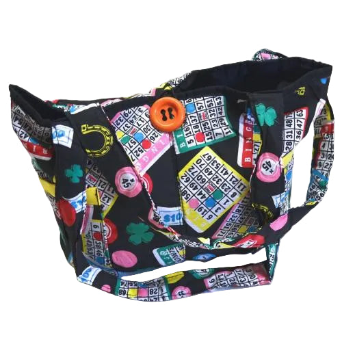 Quilted Bingo Tote Bag