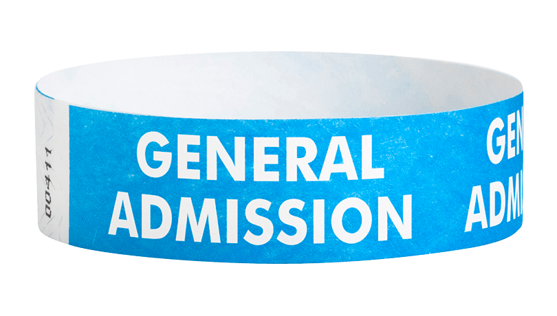GENERAL ADMISSION WRISTBANDS