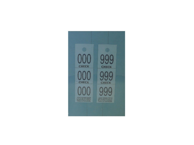 3-Part Coat Check Ticket