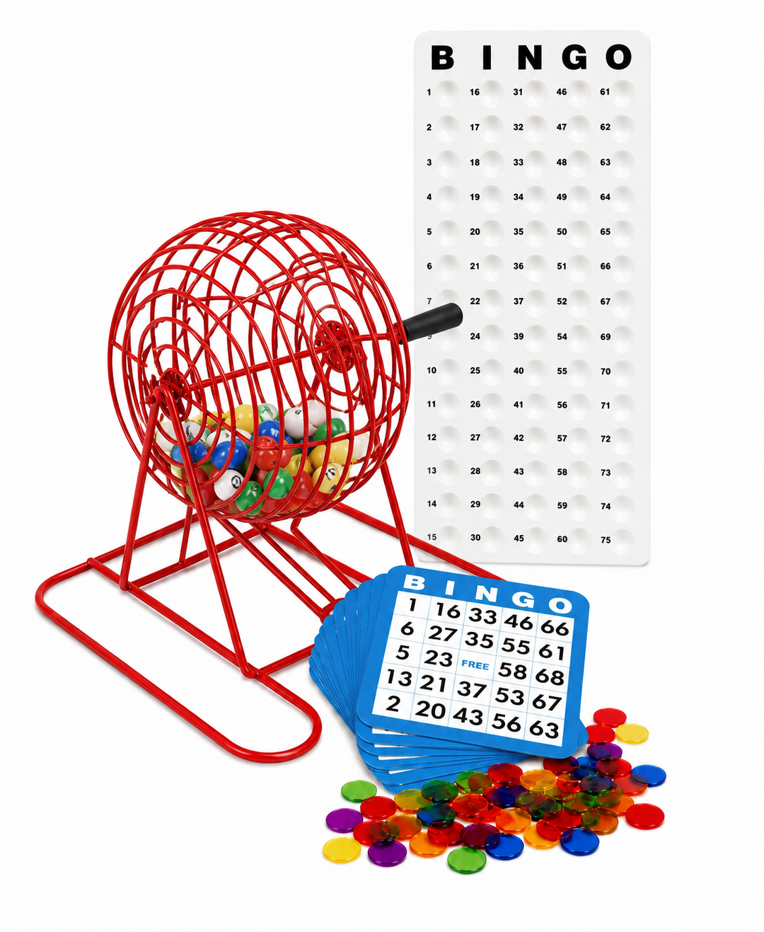 9 Inch Bingo Cage Set