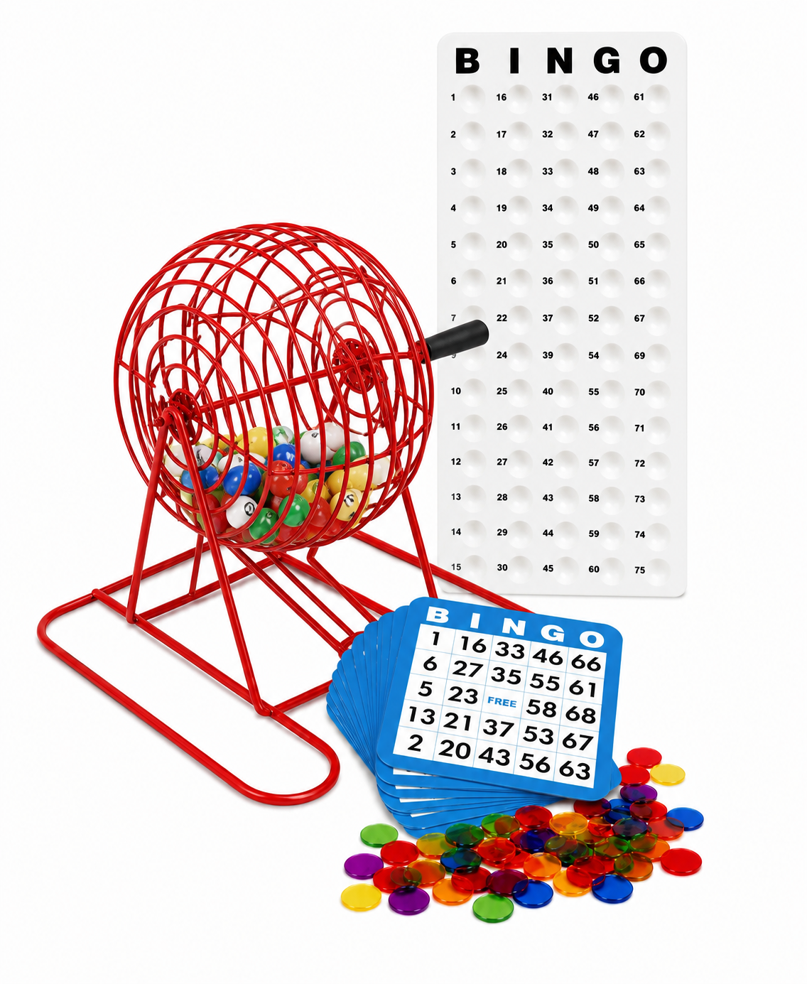 9 Inch Bingo Cage Set
