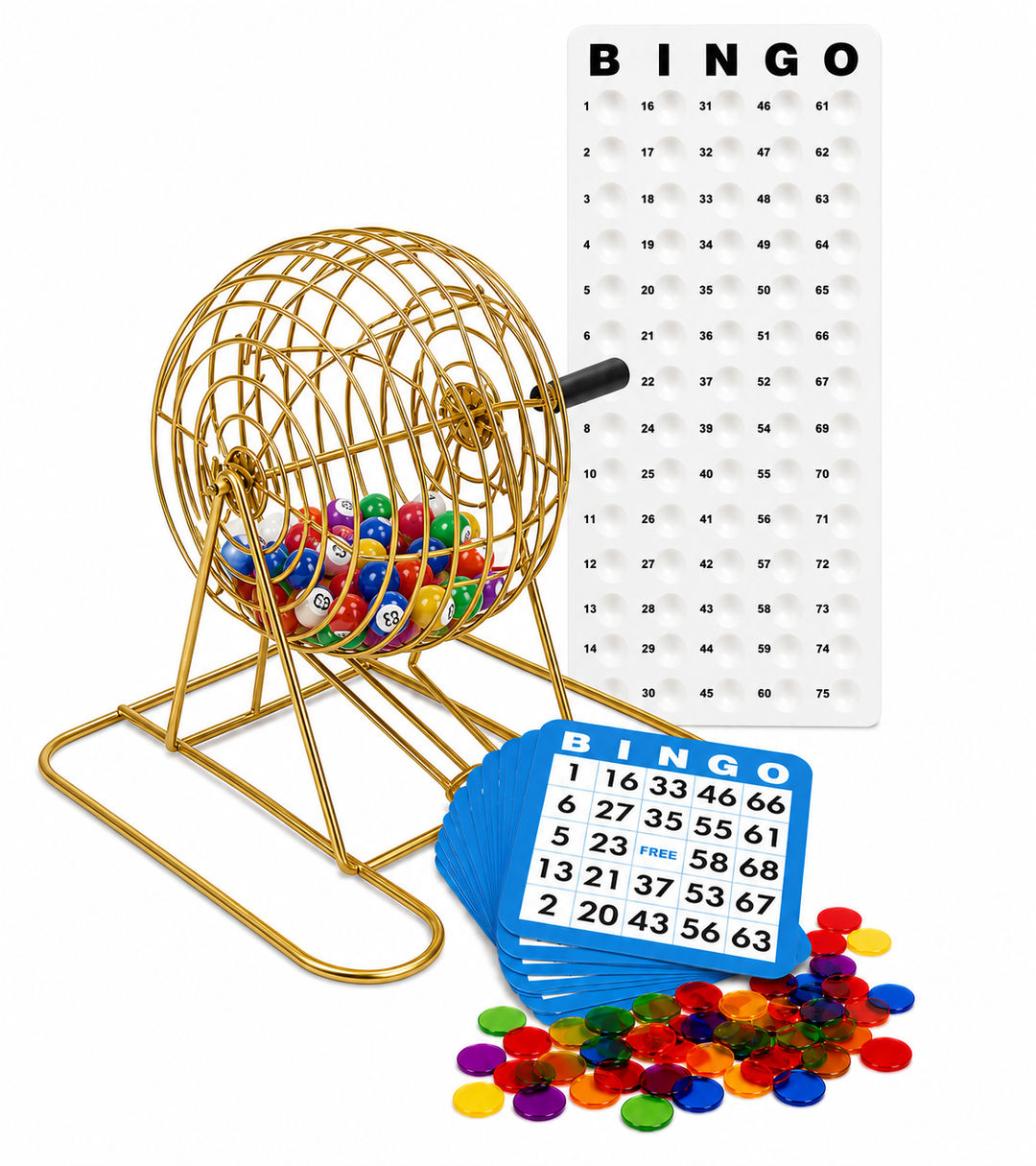 9 Inch Bingo Cage Set