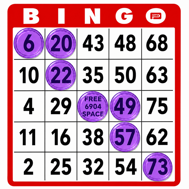 7/8 Inch Transparent Non-Magnetic Large Bingo Chips