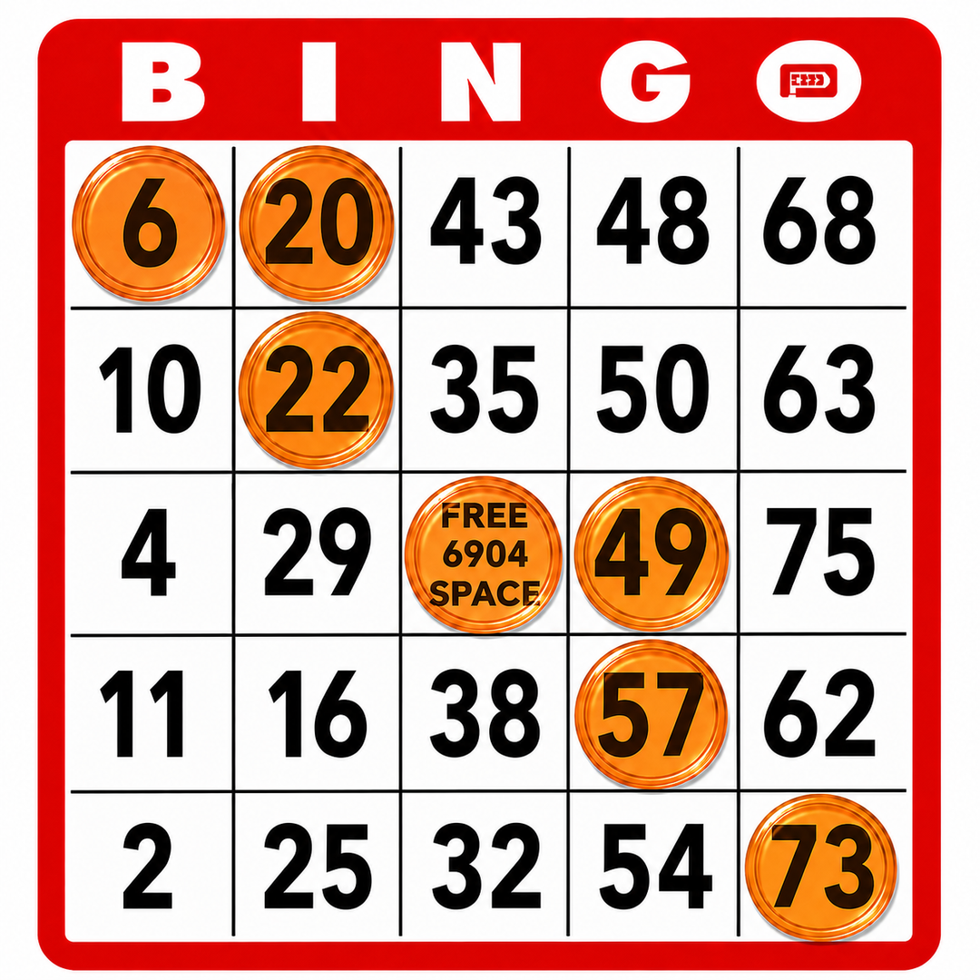 7/8 Inch Transparent Non-Magnetic Large Bingo Chips