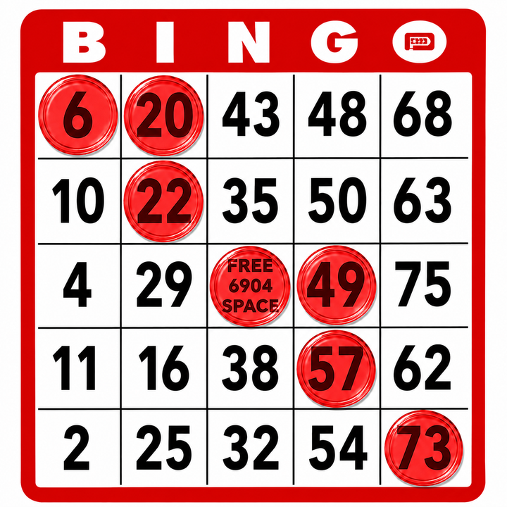 7/8 Inch Transparent Non-Magnetic Large Bingo Chips