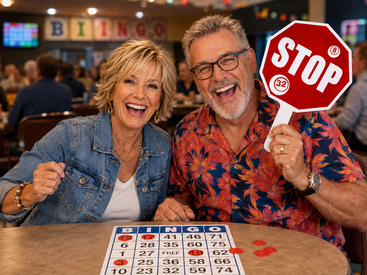 Two-Sided Bingo Stop Sign