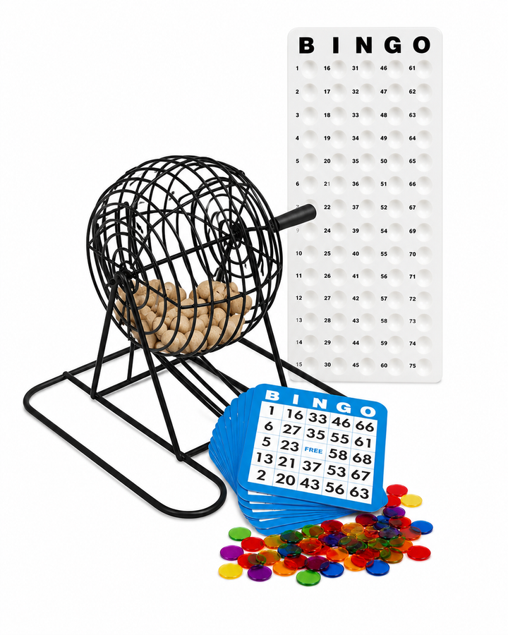 9 Inch Bingo Cage Set