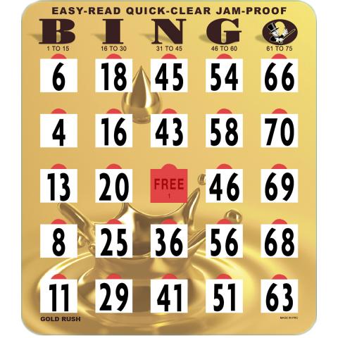25 Pack Easy-Read Quick-Clear Shutter Cards 